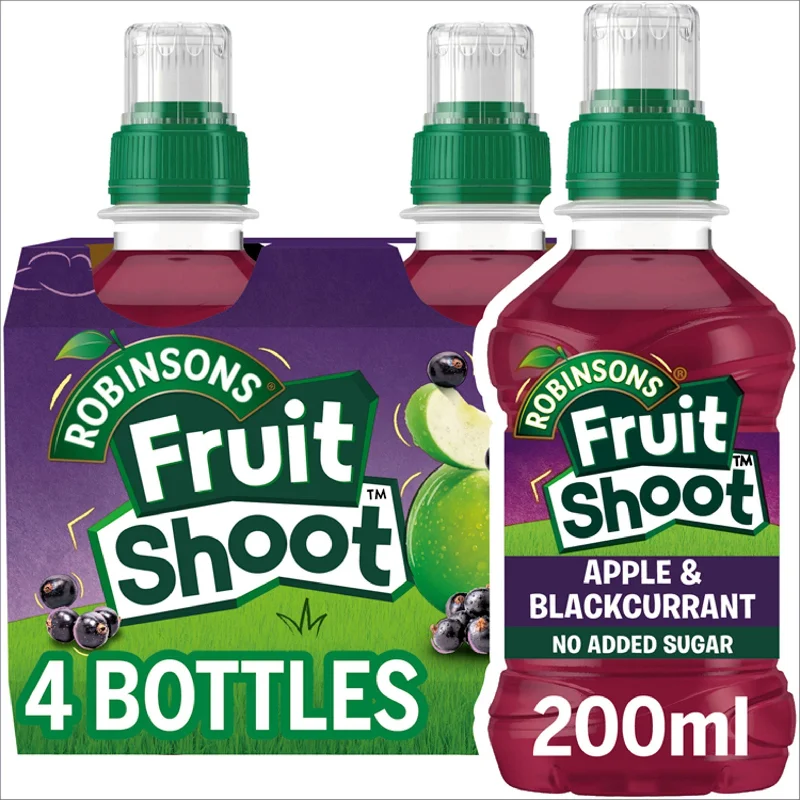 - ​​Pet toys under 10 yuanFruit Shoot Apple & Blackcurrant Kids Juice Drink 4x200ml