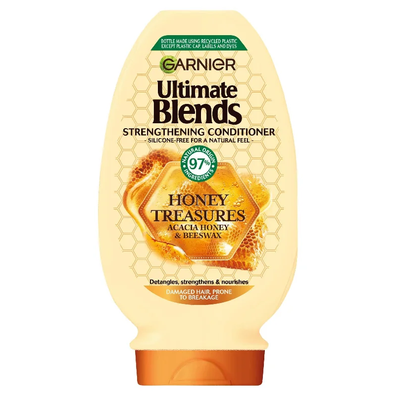 ---Garnier Ultimate Blends Honey Treasures Strengthening Conditioner with Acacia Honey & Beeswax 400ml