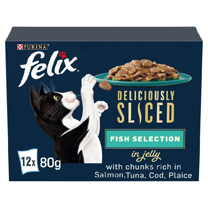 - Deodorizing cat litter tofu litterFelix Deliciously Sliced Fish Selection in Jelly 12 x 80g (960g)