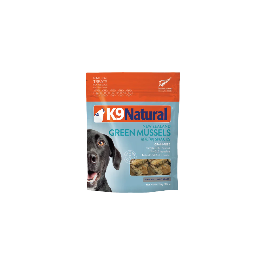 - Dog food for pregnancy and lactationK9 Natural Green Mussels Healthy Dog Treats 50g