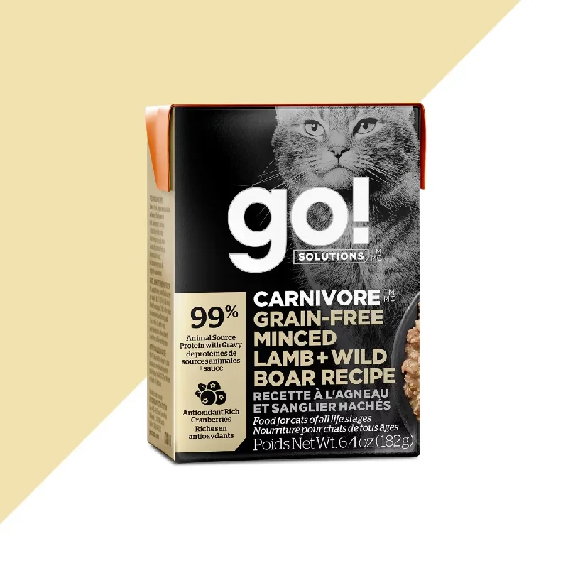 - Where to buy imported dog foodGo！CARNIVORE  GRAIN-FREE MINCED LAMB + WILD BOAR RECIPE CAT  FOOD