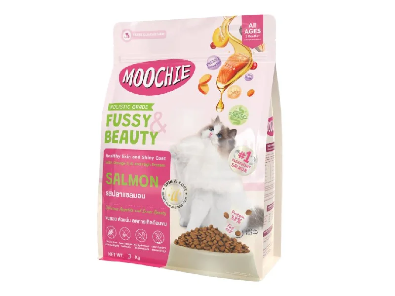    - Affordable cat food with good quality  MOOCHIE FUSSY & BEAUTY CAT FOOD SALMON FLAVOUR 3kg