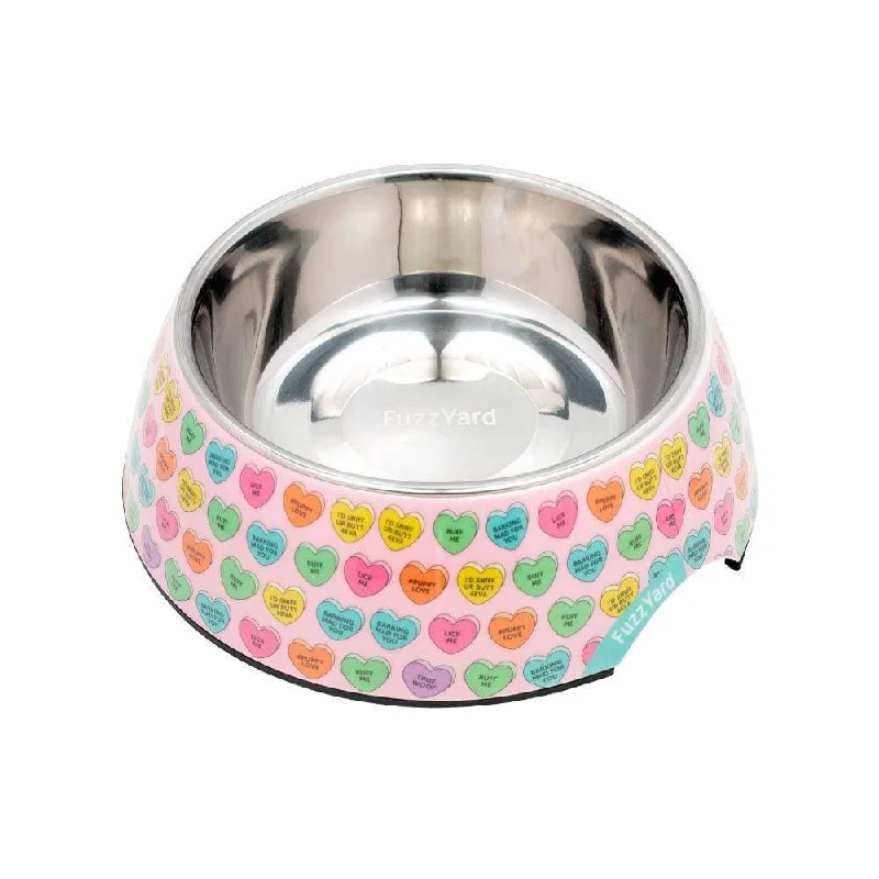 - Hamster silent running wheel to prevent chewingFuzzYard Dog Bowl Candy Hearts