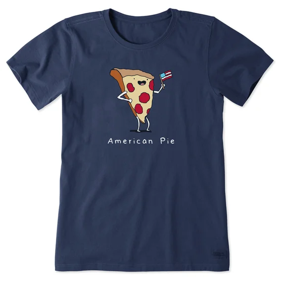  -Anti-scratch scratching board AND cat bed in oneWomen's American Pizza Pie Short-Sleeve Crusher Tee - Darkest Blue