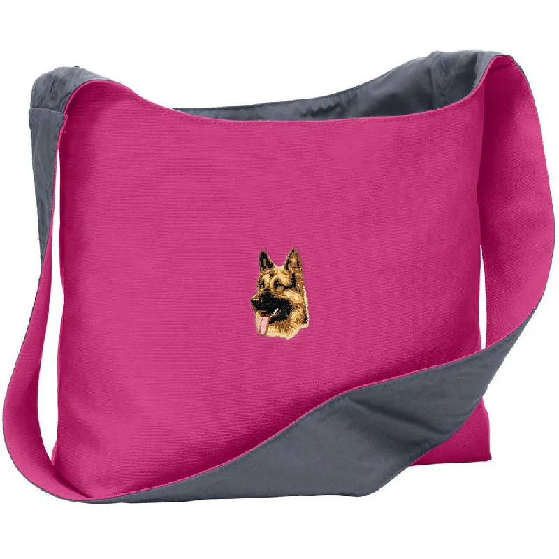 - Summer pet ice matGerman Shepherd Dog Embroidered Canvas Sling Bag