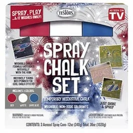  -Splash-proof food bowl AND Anti-choking slow food bowlPatriotic Spray Chalk Kit: Red, White, Blue, 3-Pk., 12-oz. ea.