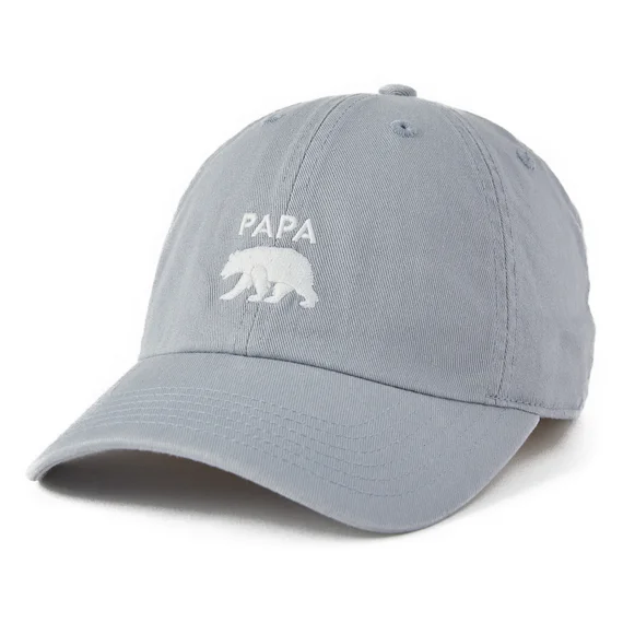 - Parrot climbing and standing wooden framePapa Bear Silhouette Chill Cap - Stone Blue