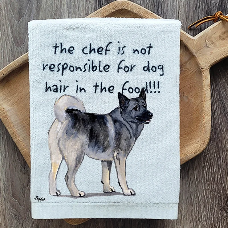 - Organic cotton dog bibsNorwegian Elkhound Dish Towel