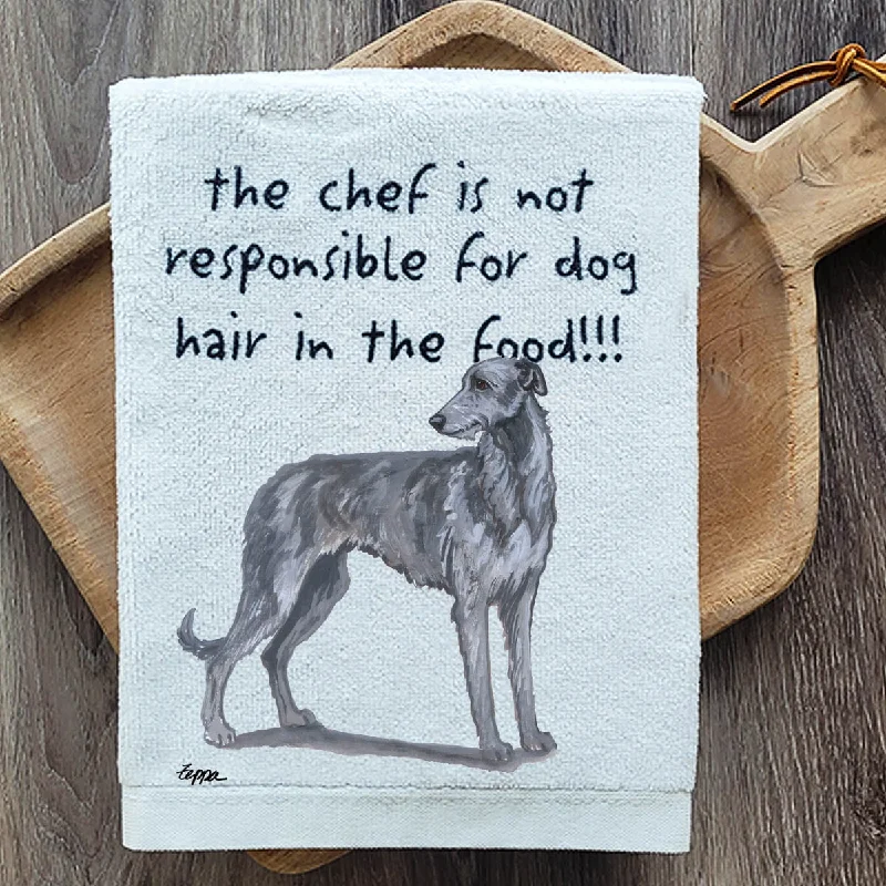 - Pregnant cat delivery room warming boxScottish Deerhound Dish Towel