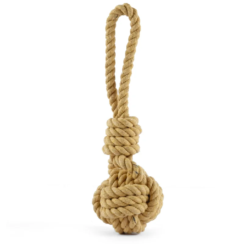 8. **Dog snack bag is portable**Trixie Be Nordic Rope with Woven in Ball Toy for Dogs